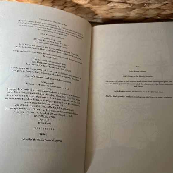 The Thin Executioner-Novel Darren O’Shaughnessy - Picture 5 of 6